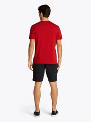 TOMMY HILFIGER T-Shirt dunkelblau/blutrot/weiß