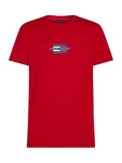 TOMMY HILFIGER T-Shirt dunkelblau/blutrot/weiß