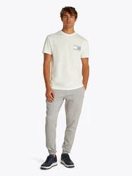 Tommy Jeans T-Shirt taubenblau/weiß
