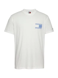 T-Shirt taubenblau / wei