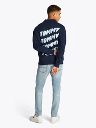 Tommy Jeans Sweatshirt marine/hellblau