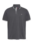 Tommy Jeans Poloshirt dunkelgrau/weiß