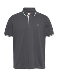 Poloshirt dunkelgrau / wei