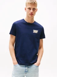 Tommy Jeans T-Shirt marine/weiß