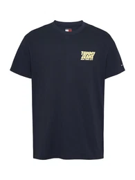 T-Shirt navy / hellgelb