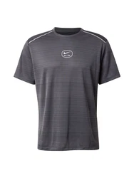 Nike Sportswear T-Shirt 'AIR' anthrazit/orange/weiß