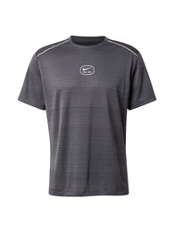 T-Shirt 'AIR' anthrazit / orange / wei