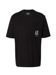 ARMANI EXCHANGE T-Shirt schwarz/weiß