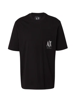 ARMANI EXCHANGE T-Shirt schwarz/weiß