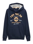 TOM TAILOR Sweatshirt Hoodie mit Print (1043292) navy/honig/wei TOM TAILOR Sweatshirt Hoodie mit Print (1043292) navy/honig/wei