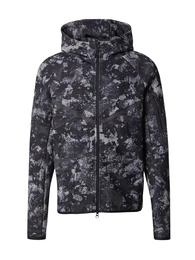 Sweatjacke 'TCH FLC' grau / anthrazit / schwarz