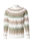 DRYKORN Pullover PIREO hellbraun/oliv/weiß