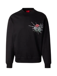 Sweatshirt 'Derumkek' grau / grn / rot / schwarz