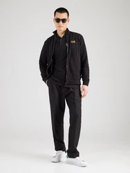 EA7 Emporio Armani Sweatjacke honig/schwarz
