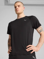 PUMA Sportshirt 'Run Velocity' schwarz/weiß