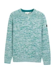 TOM TAILOR Pullover petrol / weiß
