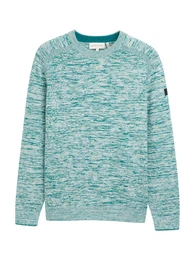 Pullover petrol / wei
