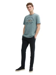TOM TAILOR T-Shirt gelb / grau / schwarz