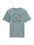 TOM TAILOR T-Shirt gelb / grau / schwarz