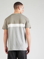 iriedaily T-Shirt Court hellgrau/khaki/weiß