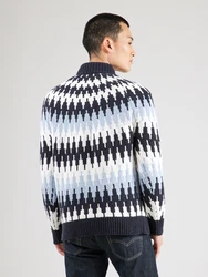 DRYKORN Pullover PIREO nachtblau/hellblau/weiß
