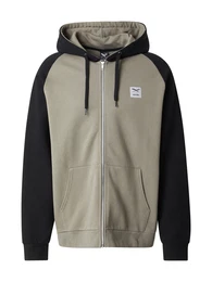 Sweatjacke 'De College 2' pastellgrn / schwarz