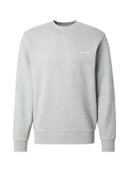 Carhartt WIP Sweatshirt grau/weiß