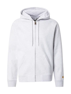 Carhartt WIP Sweatjacke Chase hellgrau