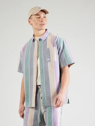 Iriedaily Hemd 'Samuel Easy' beige/petrol/flieder/lavendel