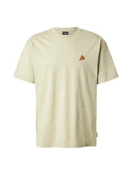 Iriedaily T-Shirt 'Pizza Slice' gelb / pastellgrn / rot