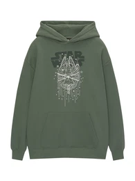 Sweatshirt tanne / dunkelgrn / wei