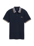 TOM TAILOR Poloshirt marine / blaumeliert / orange