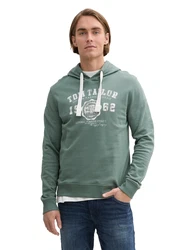 TOM TAILOR Sweatshirt jade/offwhite