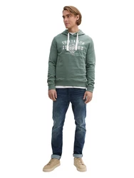TOM TAILOR Sweatshirt jade/offwhite