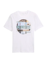 T-Shirt braun / mint / schwarz / wei