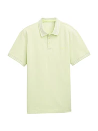 Poloshirt pastellgelb / wei