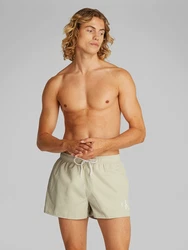 Calvin Klein Swimwear Badeshorts greige/weiß