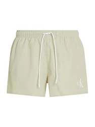 Calvin Klein Swimwear Badeshorts greige/weiß