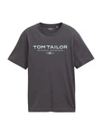 TOM TAILOR T-Shirt hellblau/dunkelgrau