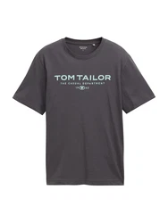 TOM TAILOR T-Shirt hellblau/dunkelgrau