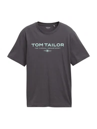 T-Shirt hellblau / dunkelgrau