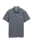 TOM TAILOR Poloshirt blaumeliert/hellorange/schwarz