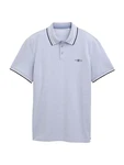 TOM TAILOR Poloshirt blau/weiß