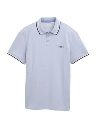 Poloshirt taubenblau / schwarz / wei