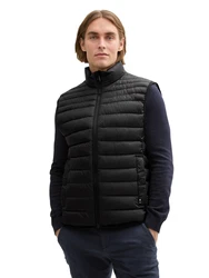 TOM TAILOR Weste schwarz