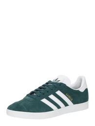 Sneaker 'Gazelle' gold / dunkelgrn / wei