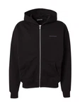 Pegador Sweatjacke Logo Oversized Zip Hoodie grau/schwarz
