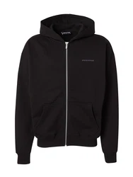 Pegador Sweatjacke Logo Oversized Zip Hoodie grau/schwarz