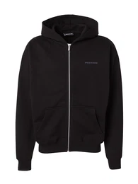 Sweatjacke grau / schwarz