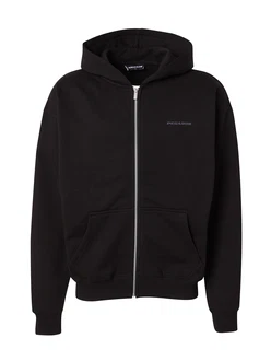 Pegador Sweatjacke Logo Oversized Zip Hoodie grau/schwarz